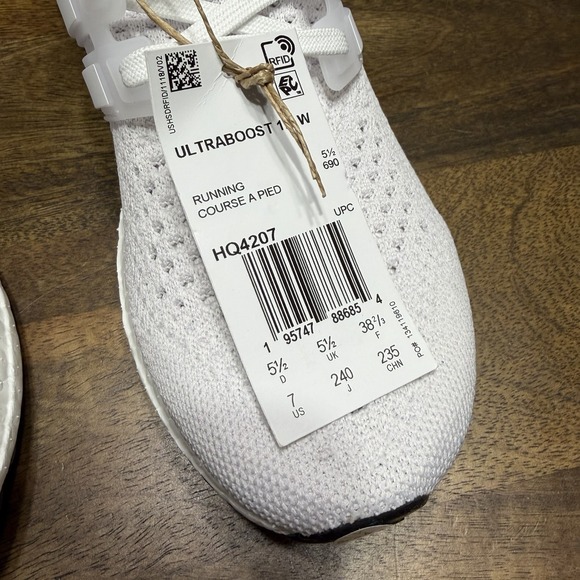 Adidas Ultraboost 1.0 White Cloud Women's Sz. 7 NEW - Picture 2 of 10